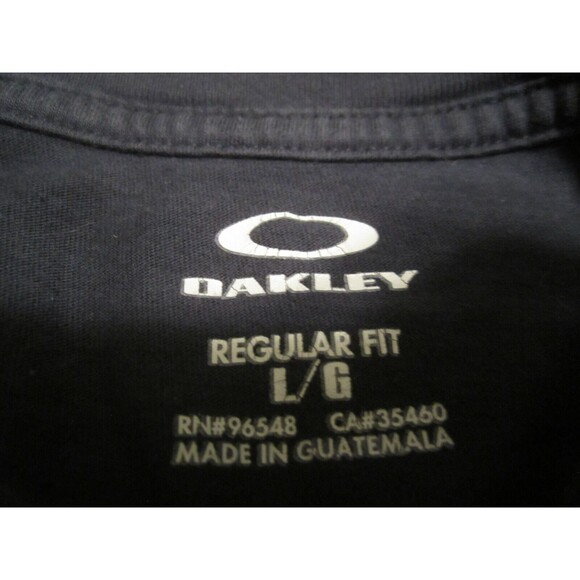 Oakley Shirt Mens Large Blue Regular Fit Graphic Print Short Sleeve Crew Neck - Picture 3 of 7